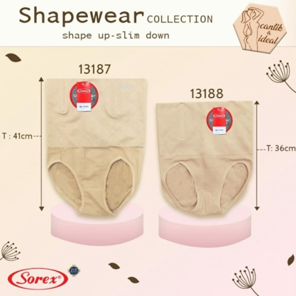 Unik Cd celana corset korset wanita pelangsing perut sorex 13187  13188 - type 13188 Murah