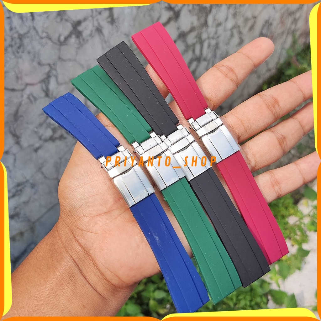 STRAP TALI JAM TANGAN RUBBER SILICONE 20MM