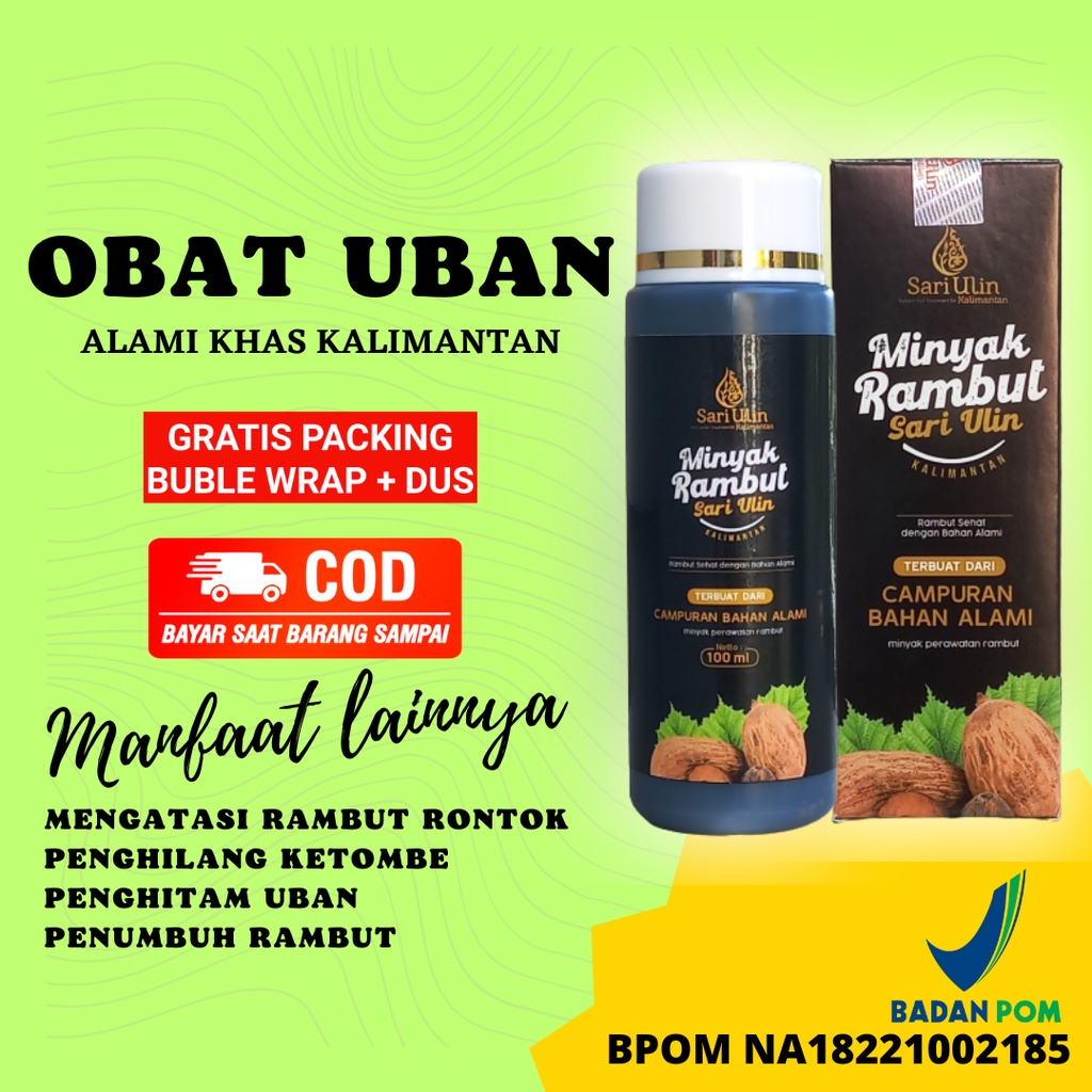 Sari Ulin Minyak Rambut Penghitam Rambut Uban Permanen