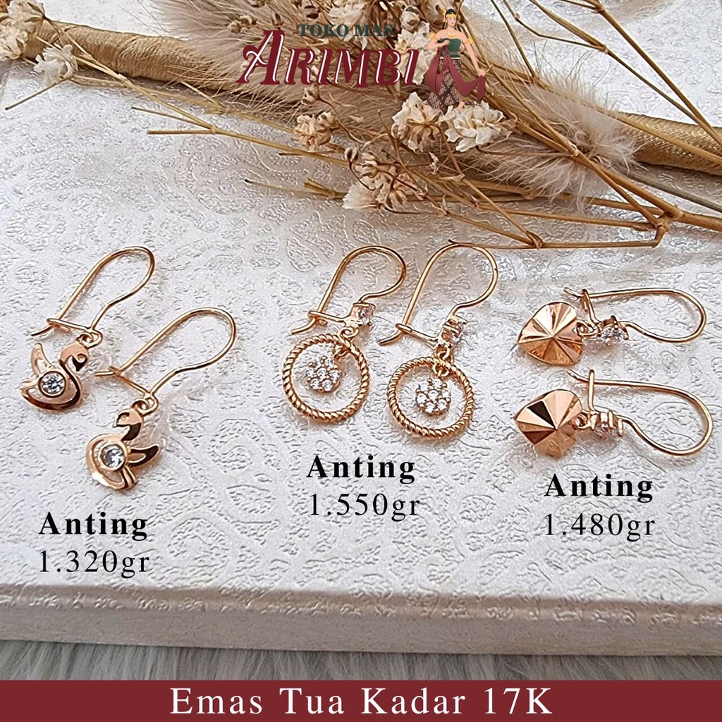 Anting Emas Bebek, Bulat Untir AD, Hati AD