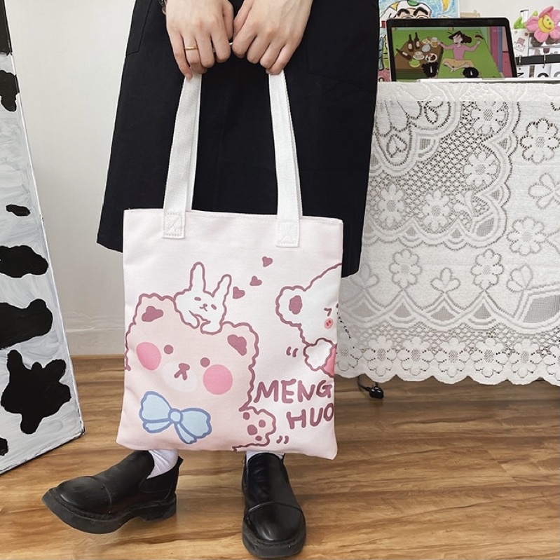 TOTE BAG MENGHUO-TOTE BAG TUCU-TOTEBAG DINIR-TAS SOUVENIR