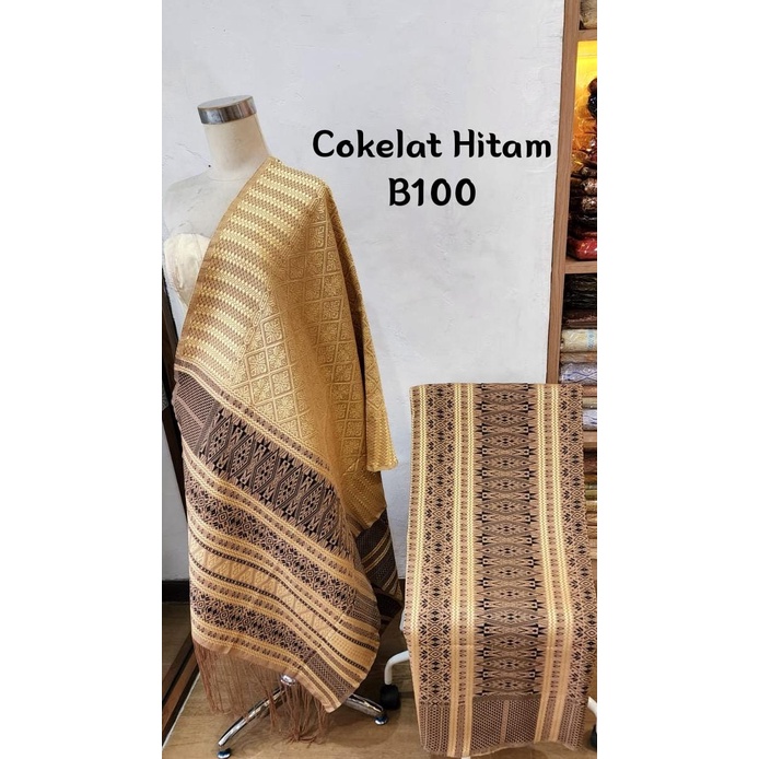 Tumtuman Tanpa Sambungan Warna Cokelat Hitam B100