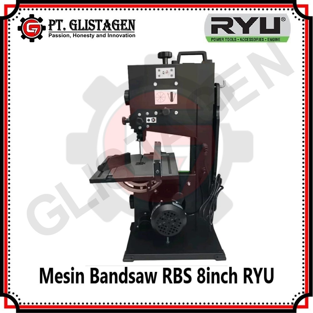 RYU Band Saw Table BandSaw Mesin Gergaji Pita Ukir Kayu RBS 8 inch HD