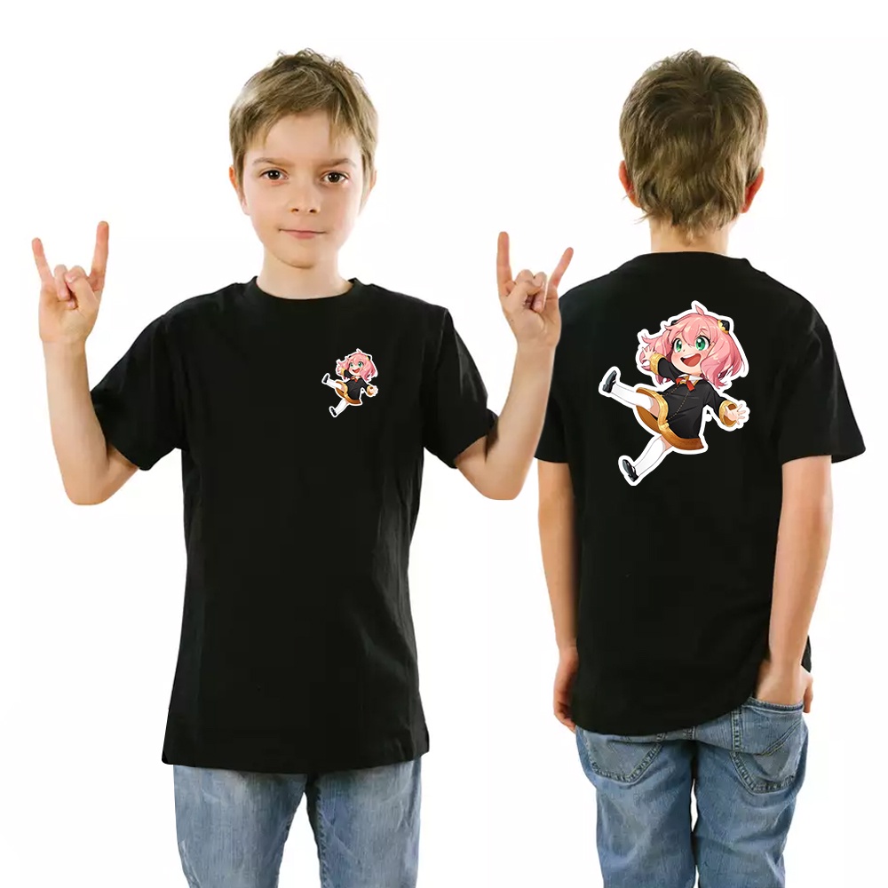 GazKids Anya Forger Floating Spy X Family Kaos Anak Umur 1 sampai 12 Tahun Kado Baju Motif Kartun An
