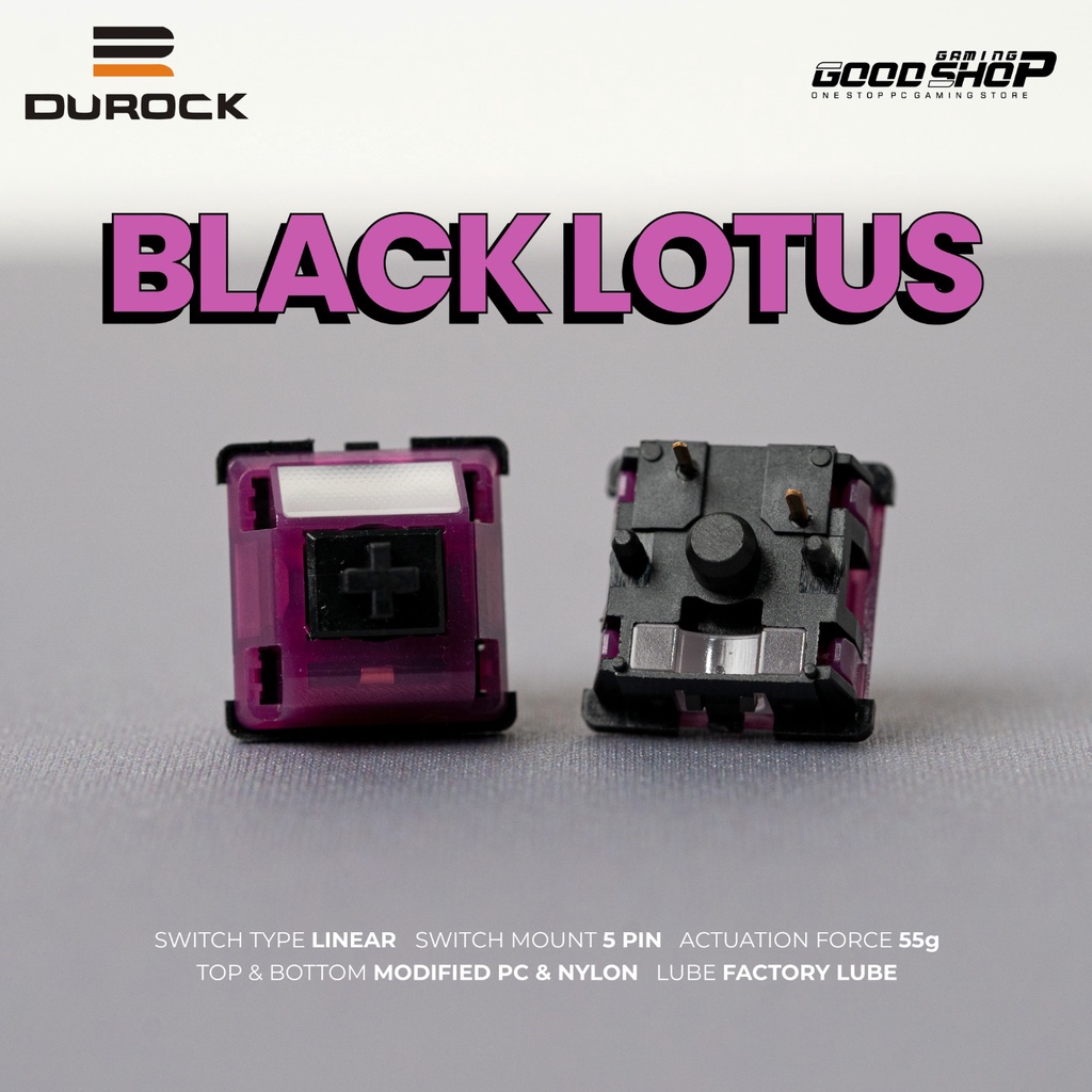 DUROCK Black Lotus Switch Linear 80g - PCB Mount