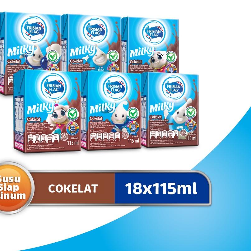 

♨ Frisian Flag UHT Milky Cokelat 115ml x 18 ✴