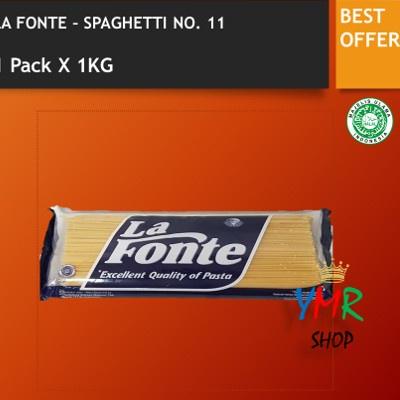 

Best Deal La Fonte Pasta Spaghetti No.11 1kg Spagetti Spagetti Spageti Instant 1 kg 1000Gram Bogasari