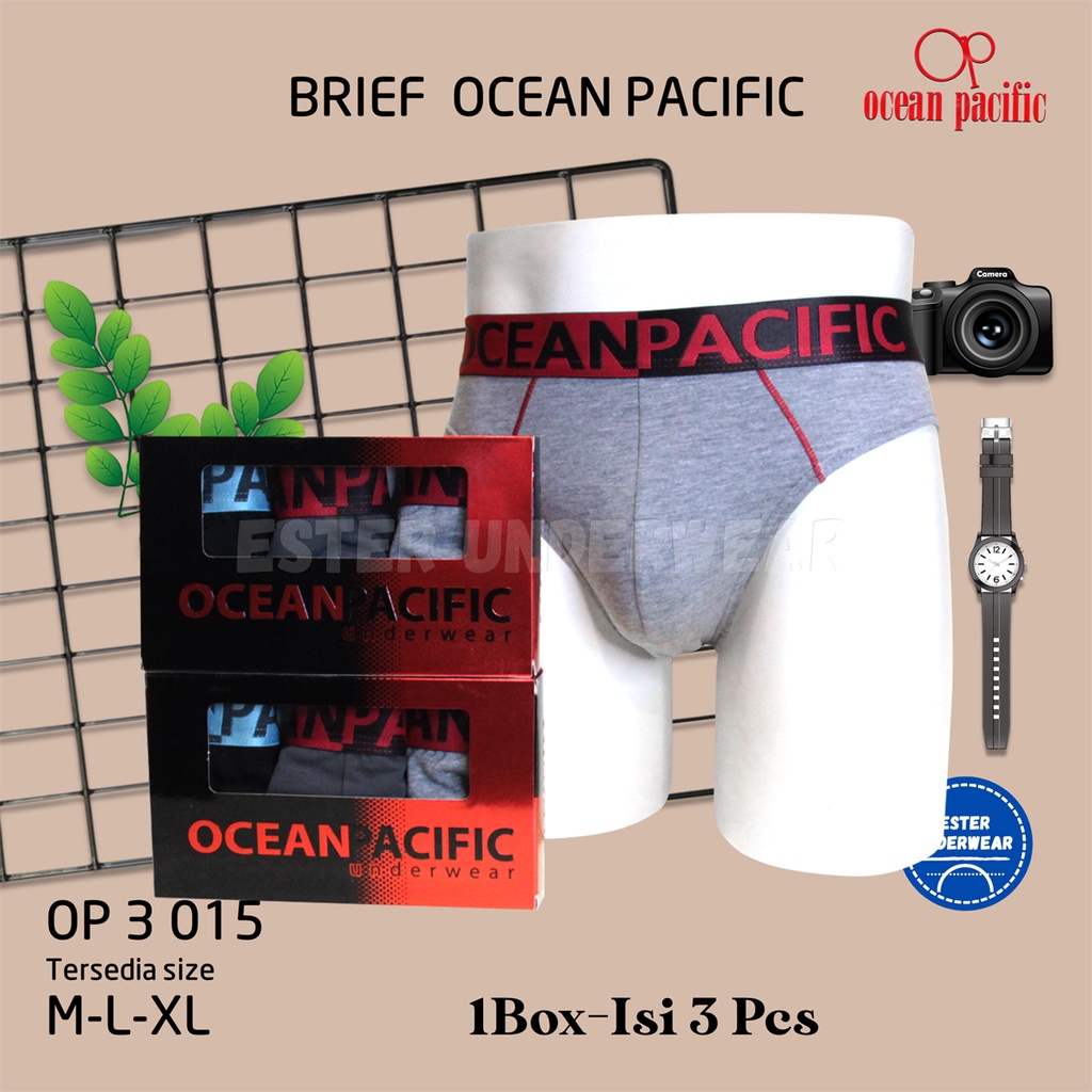 Celana dalam Pria OCEAN PACIFIC OP 015 ISI-3 PCS