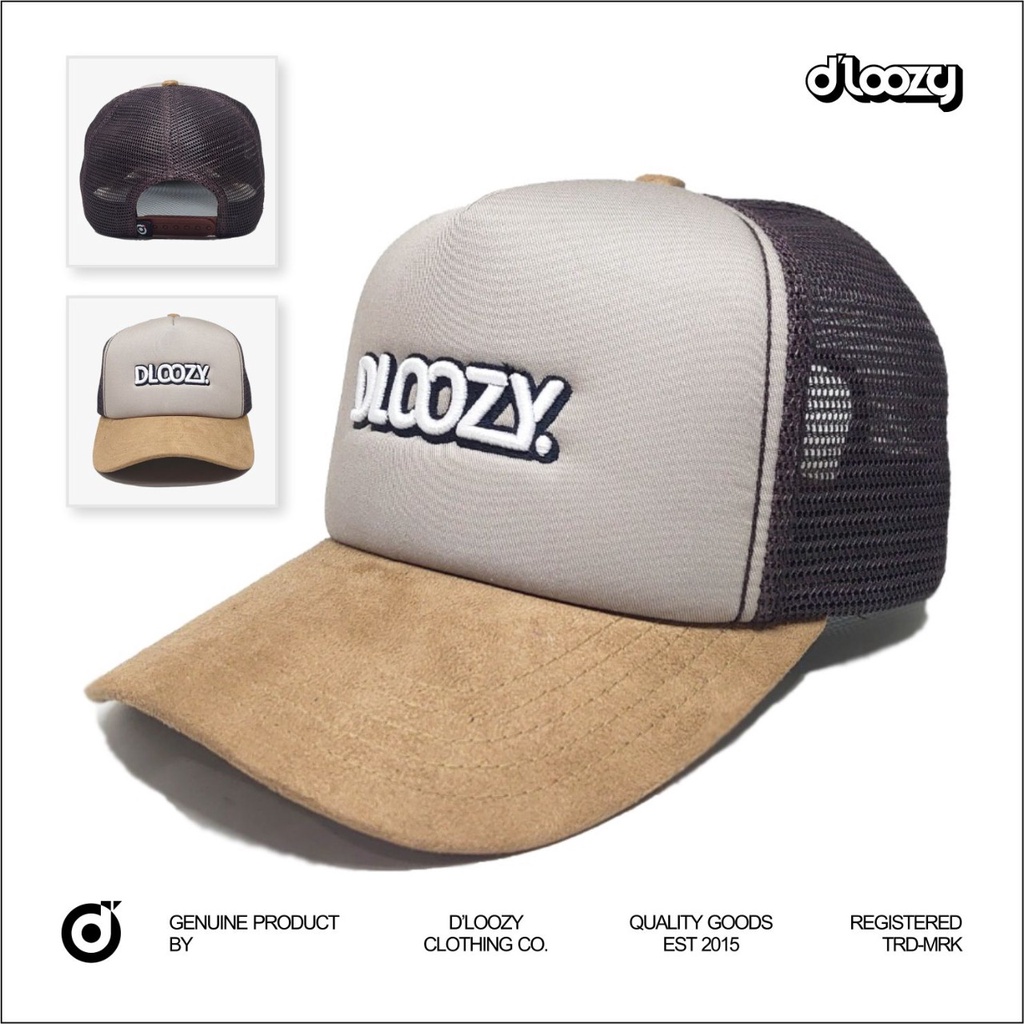 Dloozy Topi Pria Distro Original Trucker Hat Topi Jaring Dlz22