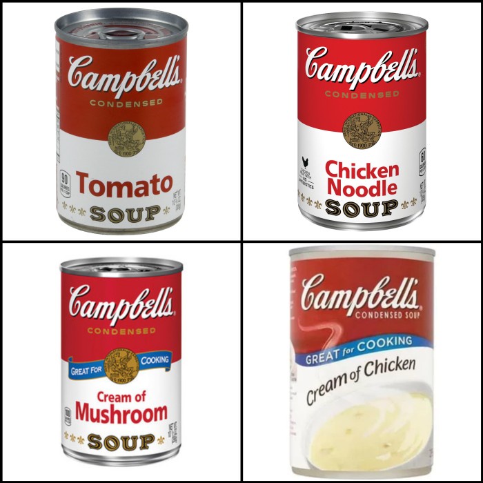 

Campbell soup all variant