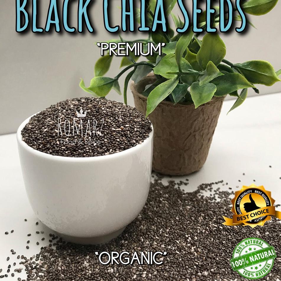 

♤ ORGANIC BLACK CHIA SEEDS PREMIUM 500 gr | Organic Chia Seed 500gr ♣