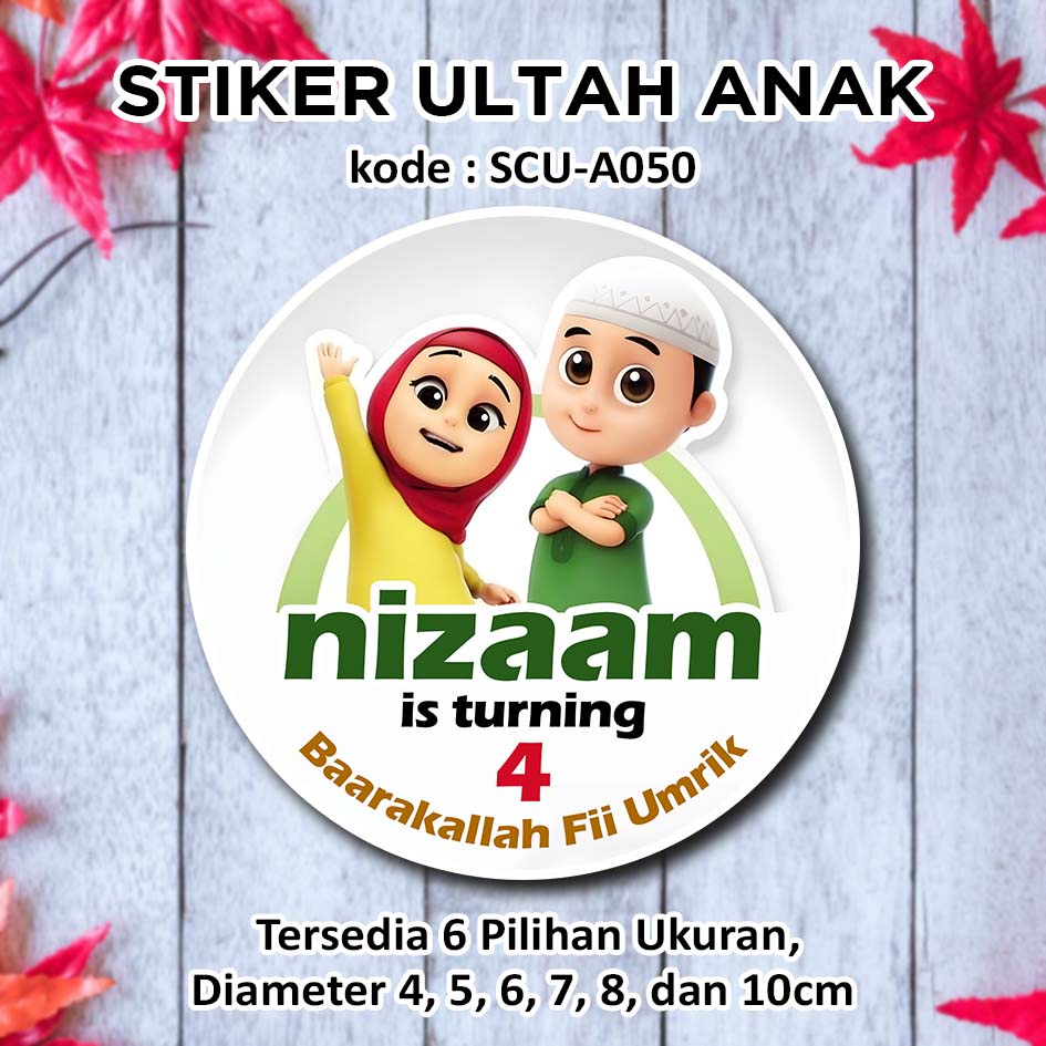 

STIKER ULTAH ANAK NUSSA RARA STICKER LABEL ULANG TAHUN ANAK BINGKISAN SOUVENIR KEMASAN KOTAK NASI BOX KUE MAKANAN TUMPENG MINI KIDS BIRTHDAY SEGEL HAMPERS