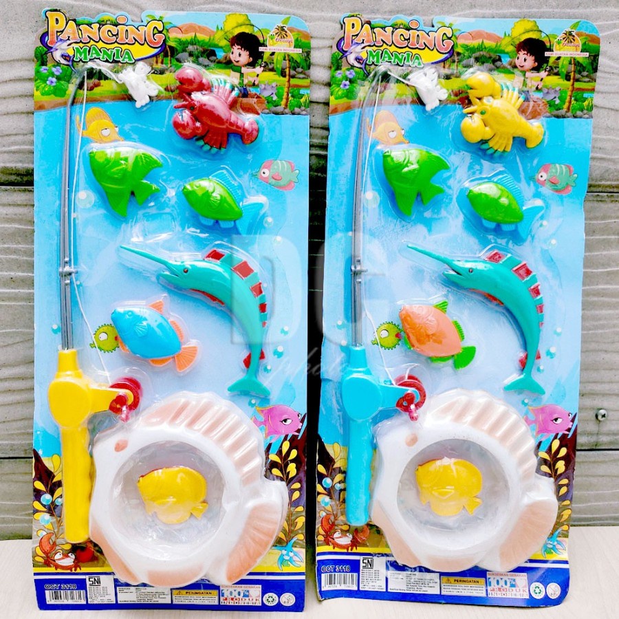 Pancing Mania 3118 Mainan Mancing 6 Ikan Magnet Kolam Fishing Games