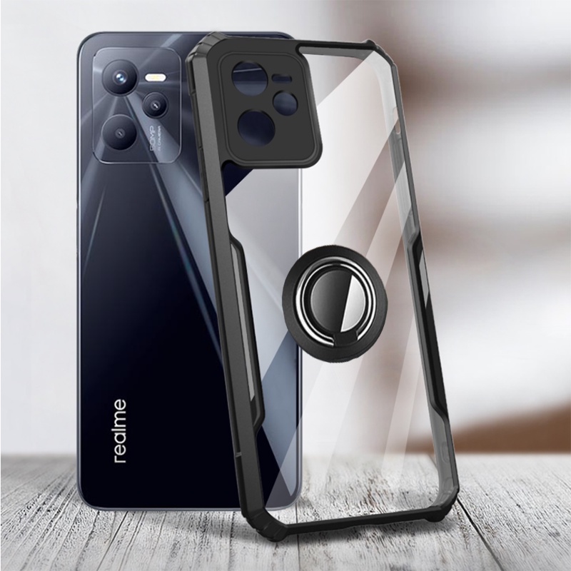 Ring Case Realme 10 9 8 Pro Plus 5 5S 5i 6i 8i 9i C3 C15 C31 C35 4G 5G Casing With Ring Holder Softcase