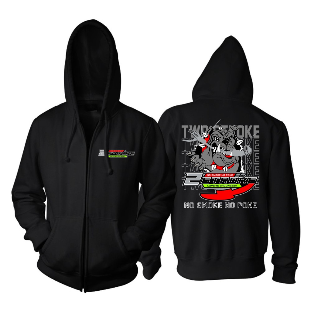 JAKET ZIPPER 2 STROKE PITBULL TWO STROKE INDONESIA BIG SIZE JUMBO