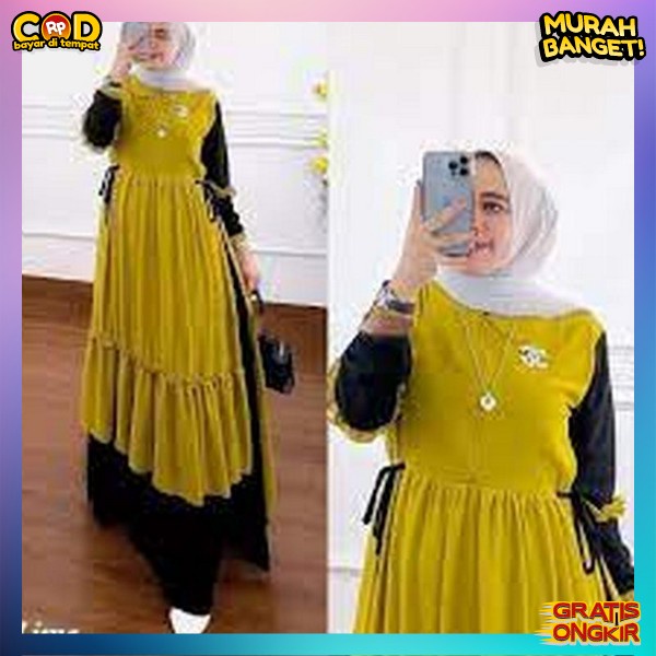 Gamis Remaja Viral Bj Games Wanita Muslim Terbaru Dres Kekinian Dress Remaja Gmis Wnta Mewah Cewek P