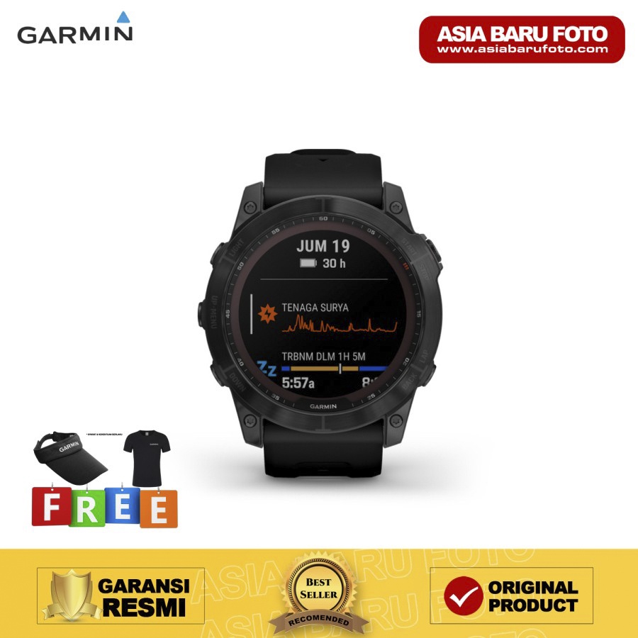 Garmin Fenix 7X Sapphire Solar - Black Titanium