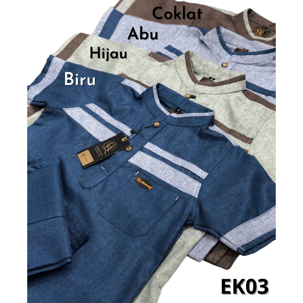 Two Mix - Setelan Baju Muslim Koko Anak Laki Laki Lebaran 1-12 Tahun EK03-1
