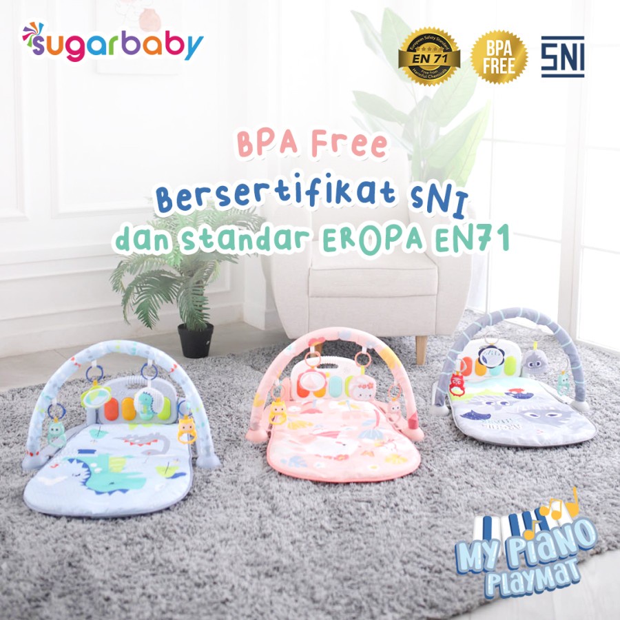 Makassar! Playmat / Playgym Piano Sugar Baby All in One