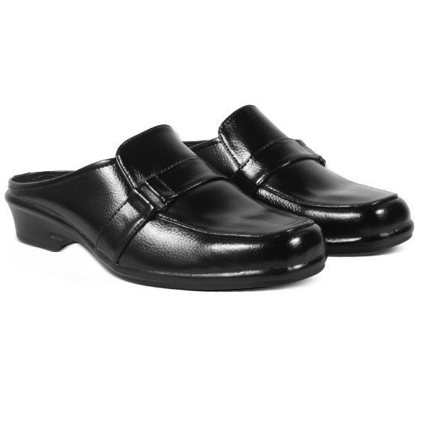 Sandal Bustong Wanita H 3767 Brand Hertz Sepatu Sandal Semi Formal Santai Jalan Jalan Trendi Berkualitas Warna Hitam