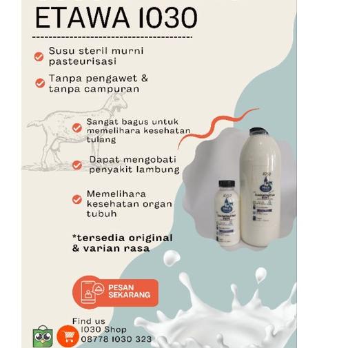 

Belanja disini Susu kambing etawa murni segar cair pasteurisasi