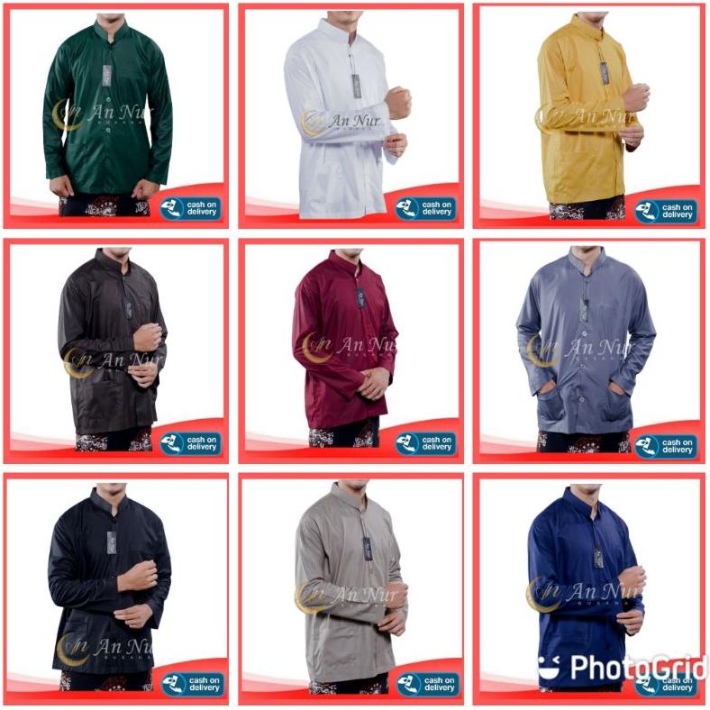 Terbaru BAJU KOKO LENGAN PANJANG HAIBAH MODEL AMMU MERK AN NUR  UKURAN BESAR JUMBO XXL XXXL Murah