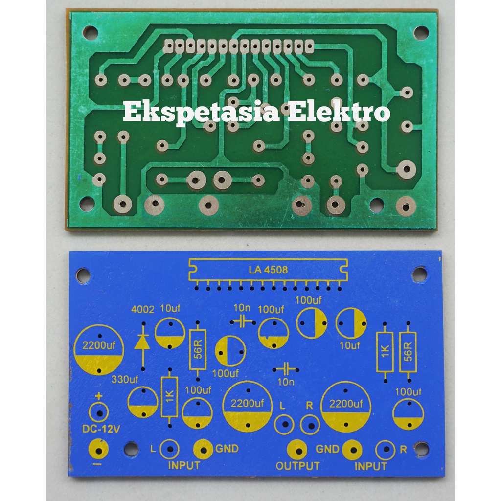 PCB Stereo Power Amplifier IC LA4508