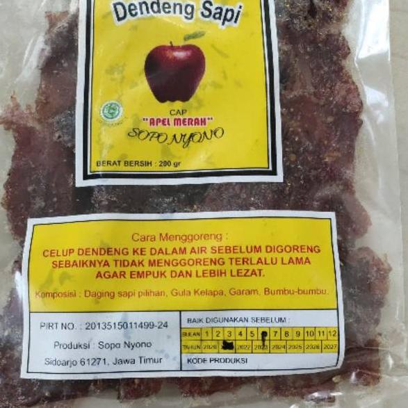 

☃ Dendeng Sapi cap APEL MERAH 200 gr ☎