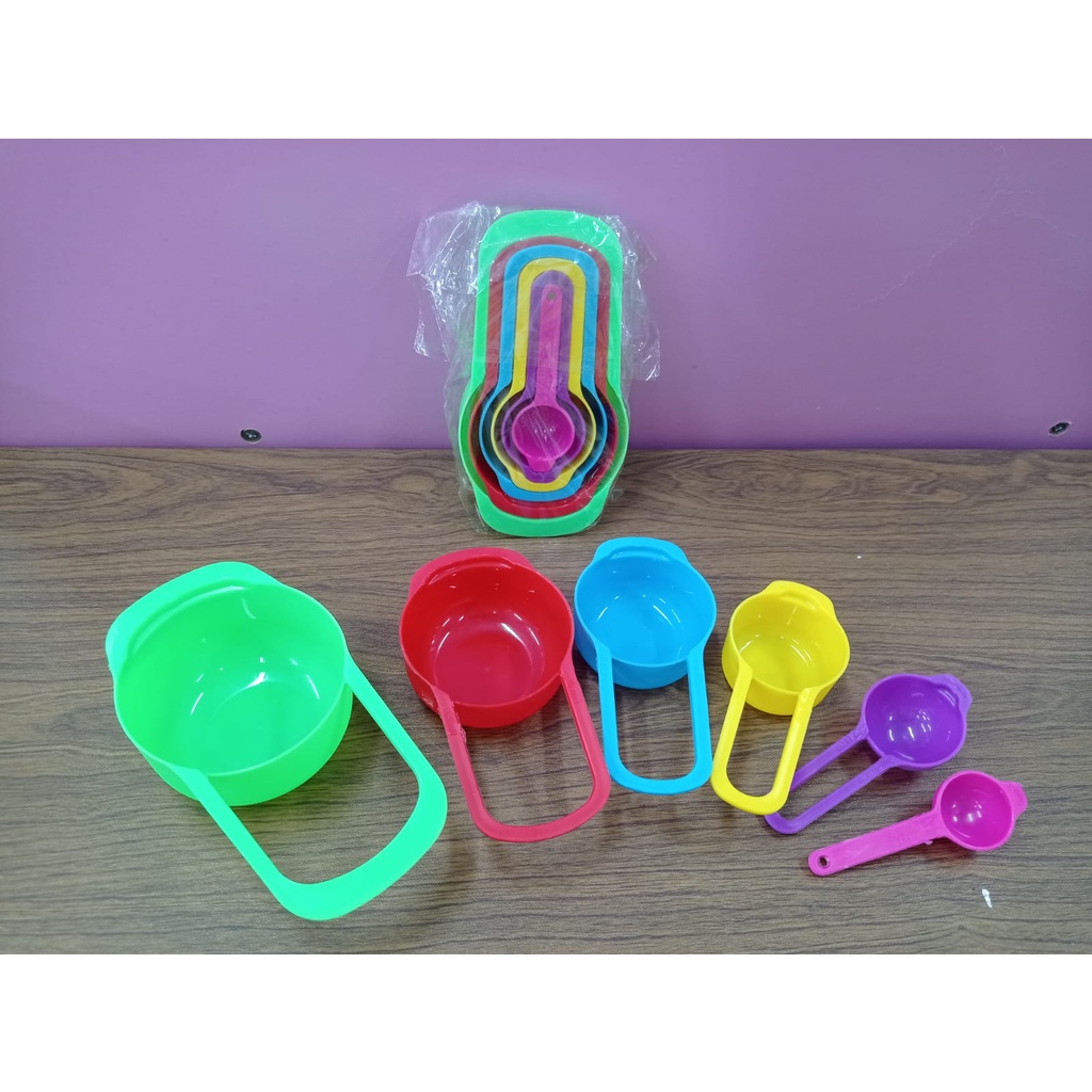 Sendok Takar 6 ukuran -  A-21-7 / Sendok Ukur Measuring Spoon Cup Gelas Ukur