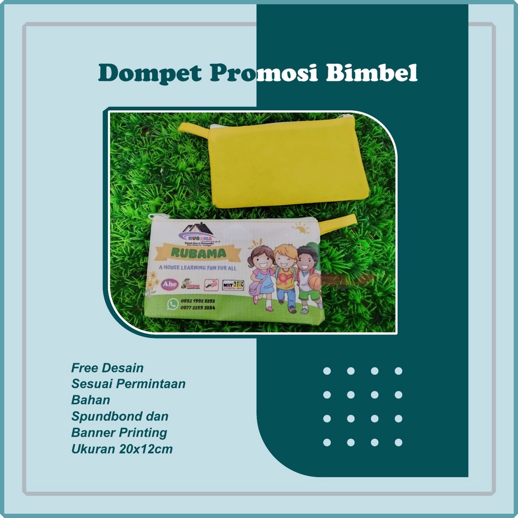

DOMPET PROMOSI BIMBEL MURAH / TEMPAT PENSIL CUSTOM