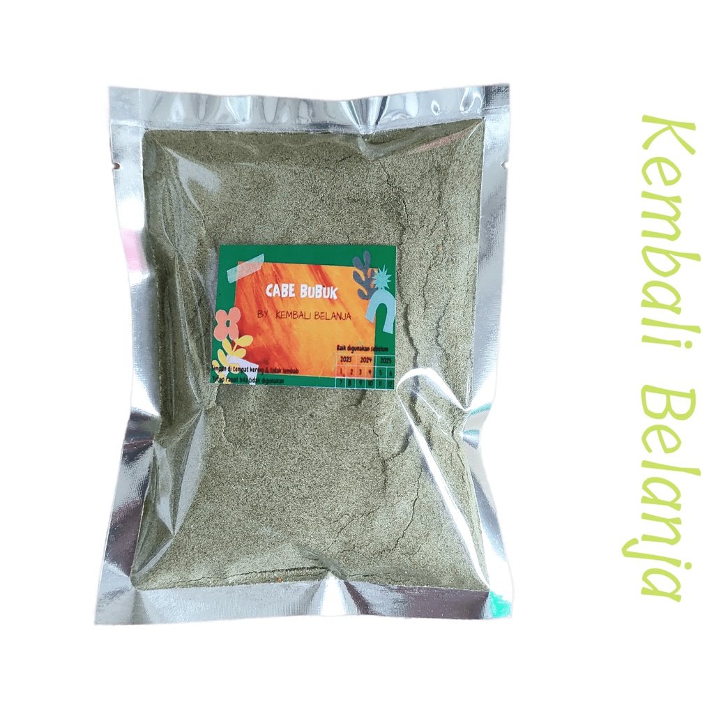 Cabe Hijau Bubuk/ Cabai Hijau/ Cabe Ijo Bubuk Super Pedas 100 Gram