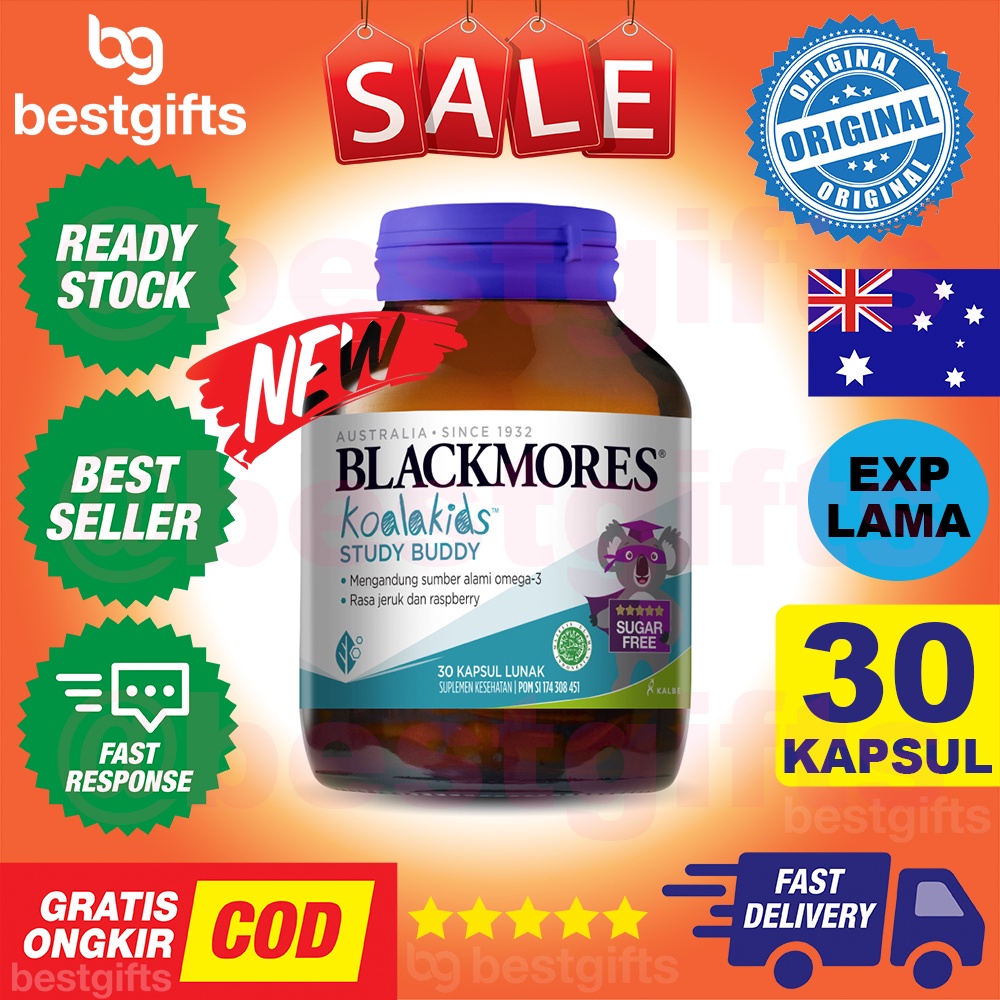 BLACKMORES KIDS FRUITY FISHIES FISH OIL MINYAK IKAN ANAK - 30 KAPSUL