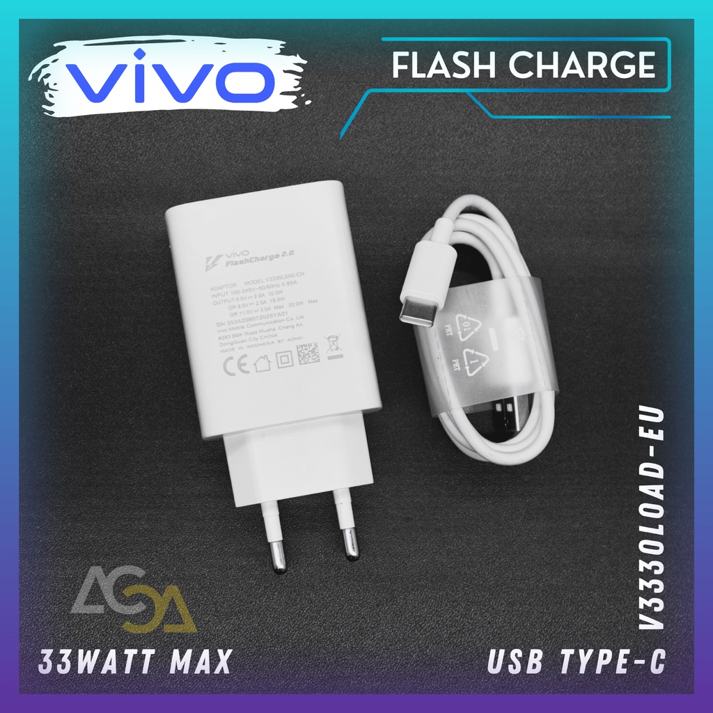 Charger Vivo Y53s Vivo Y35 Original usb Type-C 33W