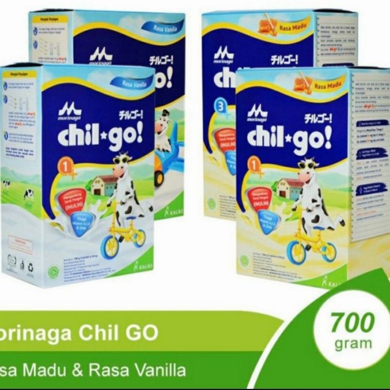 MORINAGA CHIL GO 3+ POWDER  700gr  VANILLA/MADU