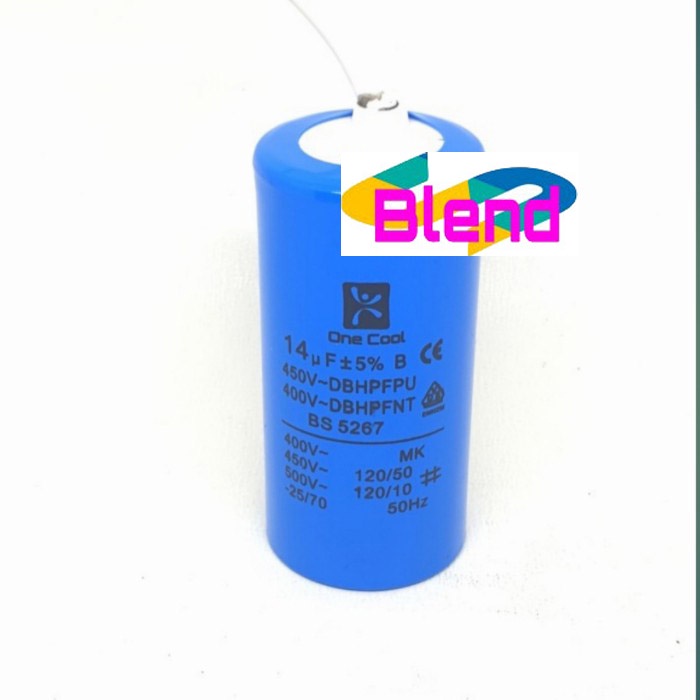 Kapasitor Mesin Cuci 14 uf Bulat Single/Capacitor Pompa Air 14 Mikro