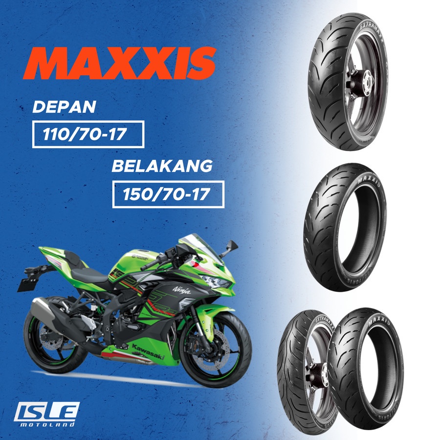 Paket Ban Depan Belakang Kawasaki ZX25 R Maxxis Original Taiwan