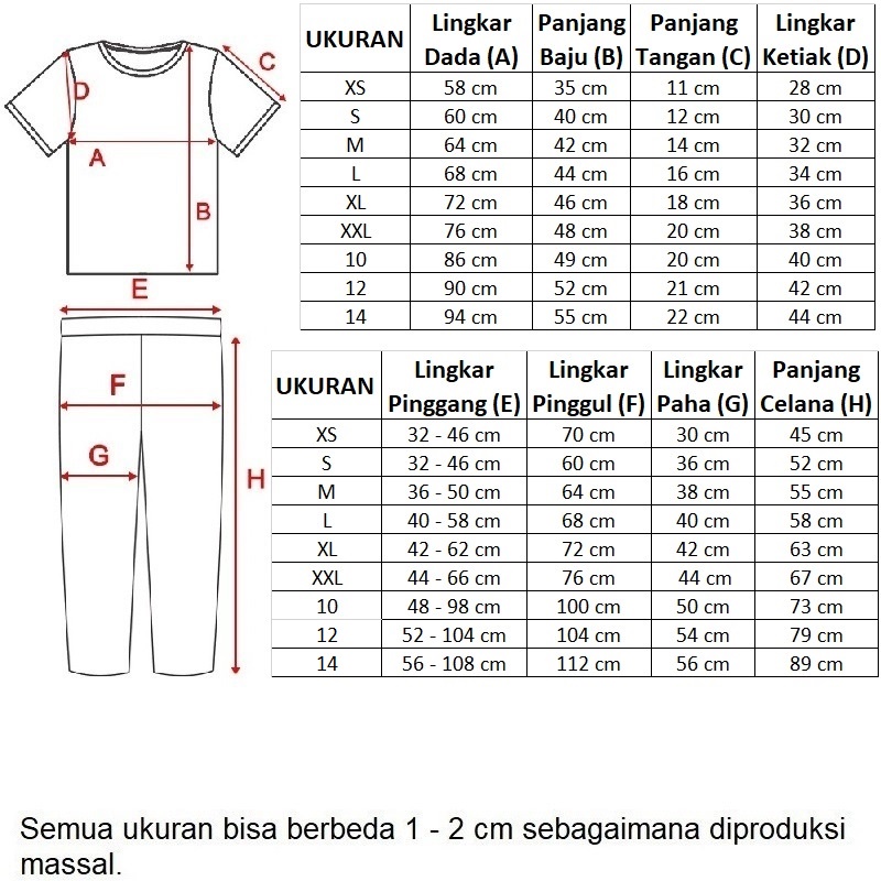 Hanamichi DENA.CP Setelan Anak Lengan Pendek