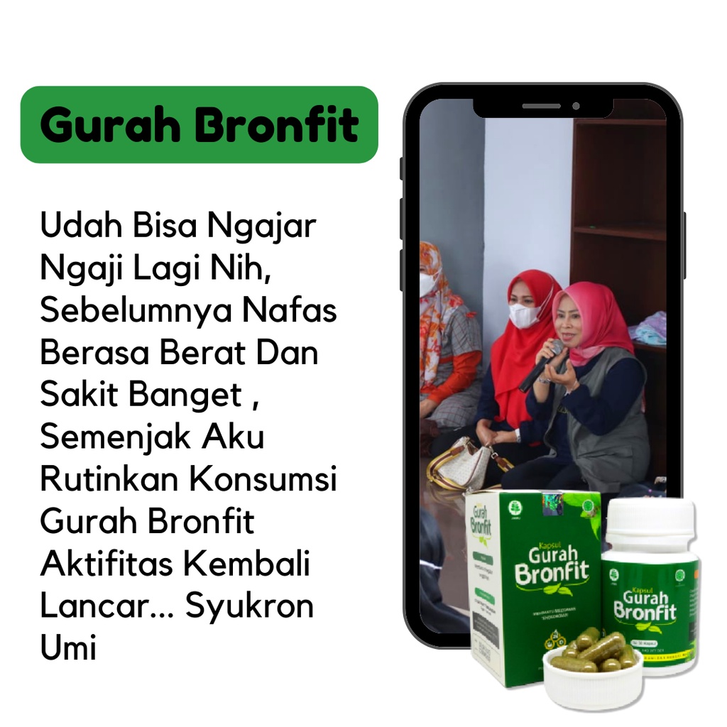 Obat Herbal Batuk Berdahak Dan Pilek Asma Sakit Radang Tenggorokan Untuk Anak Dan Dewasa Gurah Bronfit Naturafit 30 Kapsul Pelega Pernafasan Original