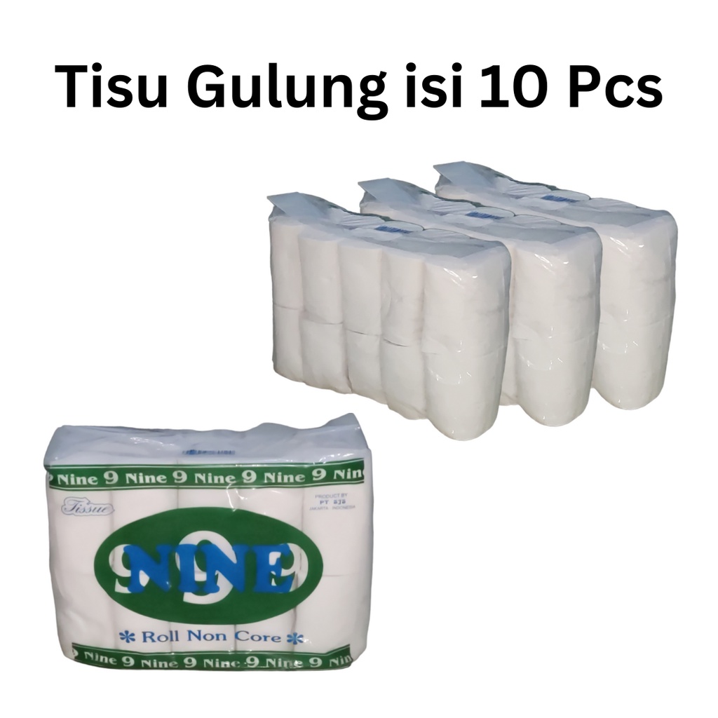 Tisu Gulung Toilet/ Bathroom ( isi 10 Roll), Tissue Roll/ Tissue Dapur - Tisu 10 Roll