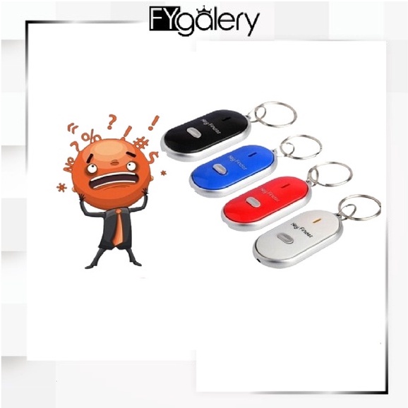 FYGALERY Key Finder Gantungan Kunci Siul unik Key Finder On Off