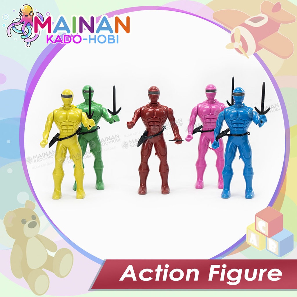 SET MAINAN ANAK ACTION FIGURE SUPERHERO ROBOT POWER RANGERS