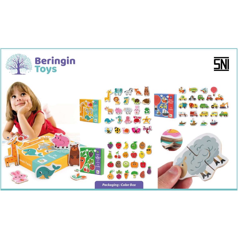 Beringin Toys Matching Puzzle MG14 / Mainan Edukasi anak