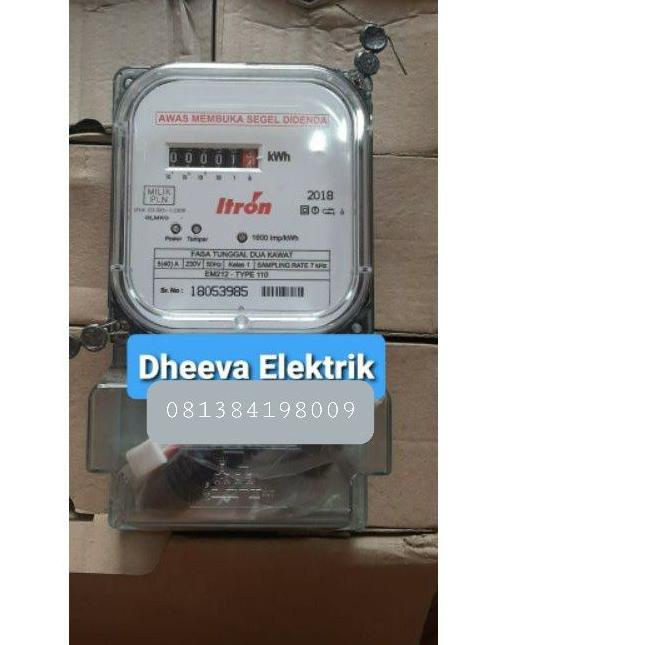 ♛ kwh meter Itron semi digital 5/40 A (pascabayar) ✼
