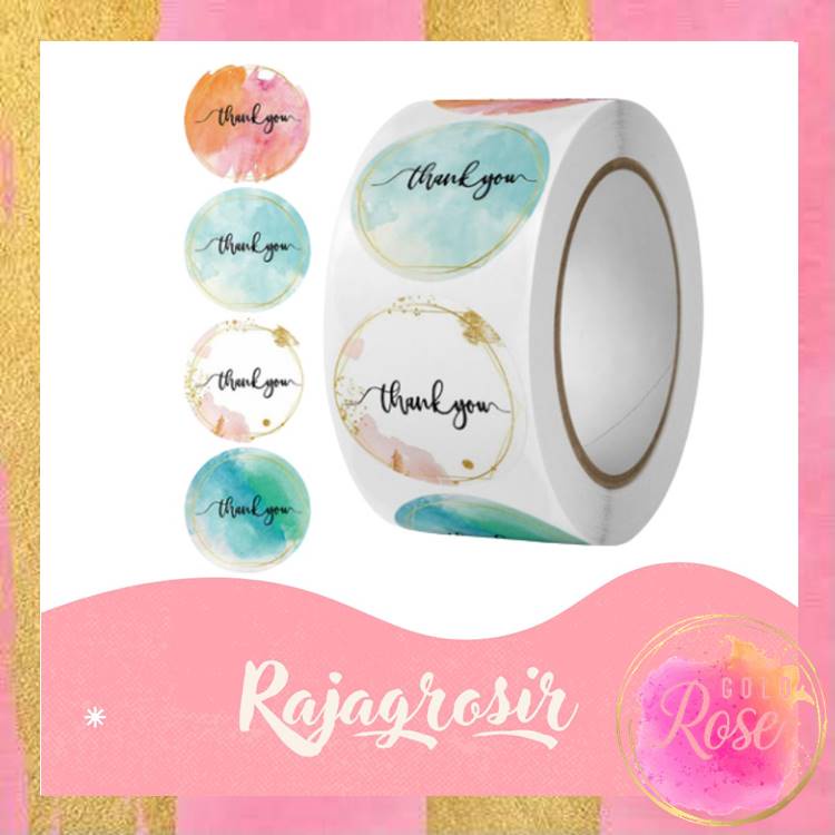 

ℛ 5195 Stiker Thank You Stiker Tempel Thank You 500 PCS Stiker Thank You 1 Roll Stiker Thank You 1 Roll Terimakasih