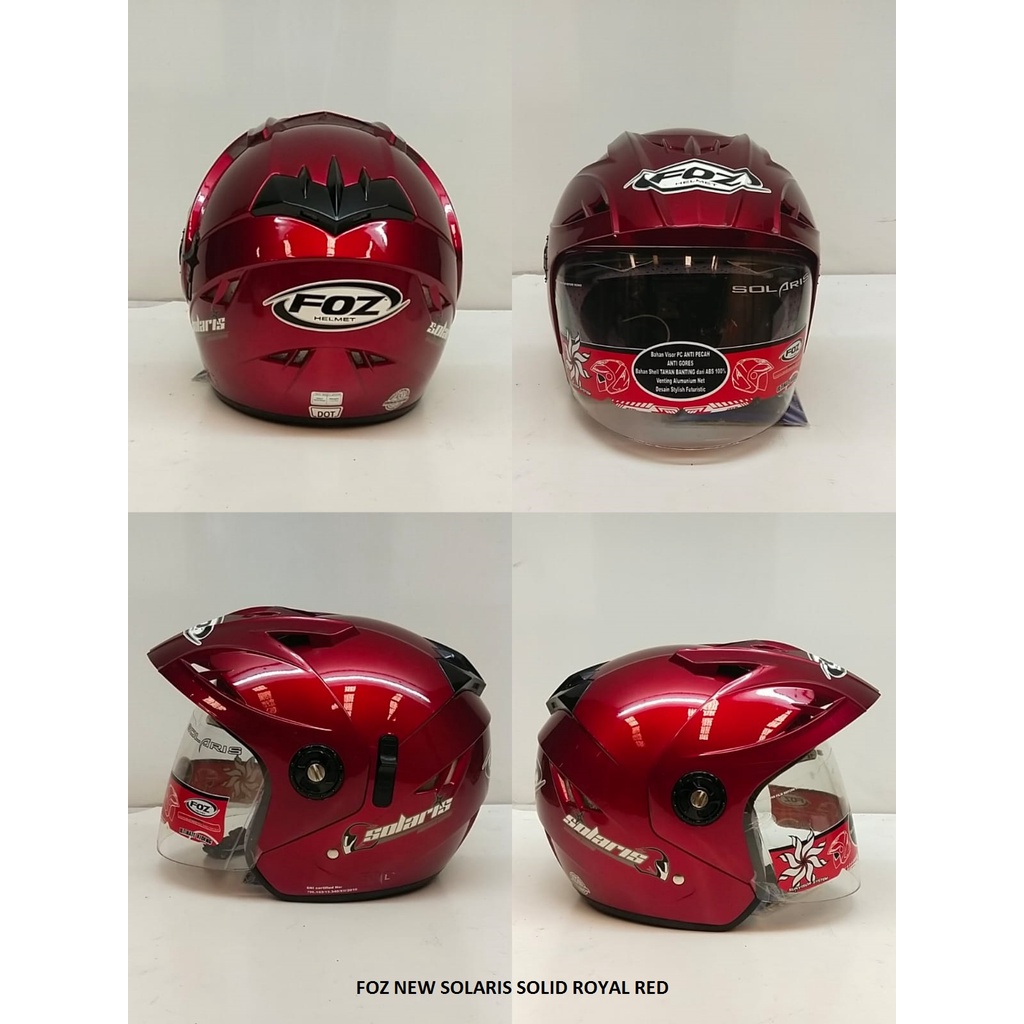 HELM HAL FACE FOZ SOLARIS SIZE L , SNI
