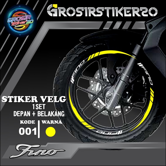STIKER CUTTING LIST VELG VARIASI YAMAHA FINO / LIST VELG CUTTING STIKER YAMAHA FINO / CUTTING STIKER