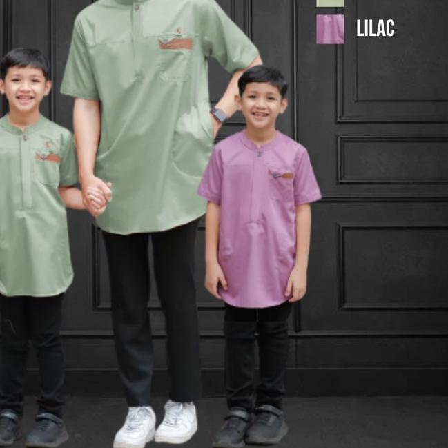 ♝ Koko qurta couple ayah dan anak yodan hijau sage ➦