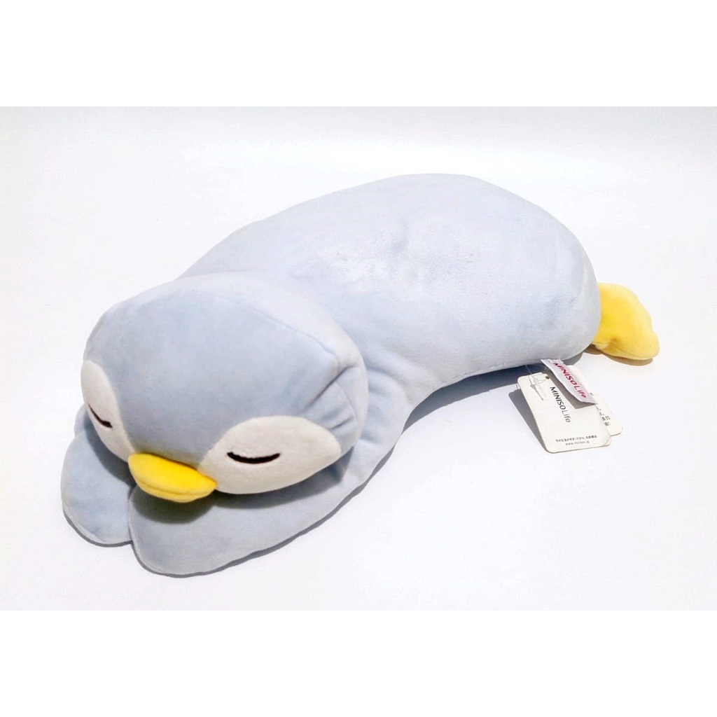 Boneka Penguin MINISO Blue Pinguin MINISO Life Original Plush Doll