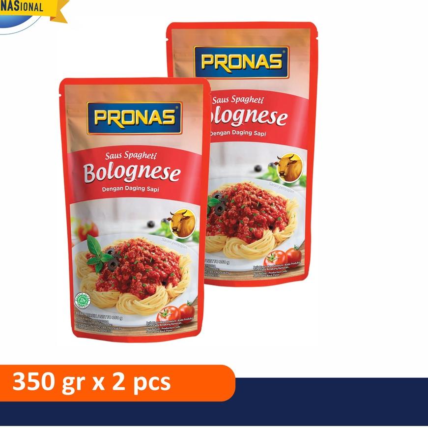 

➼ Pronas Saus Bolognais legkap dengan Daging Sapi 350 g bundling 2 pcs ✬