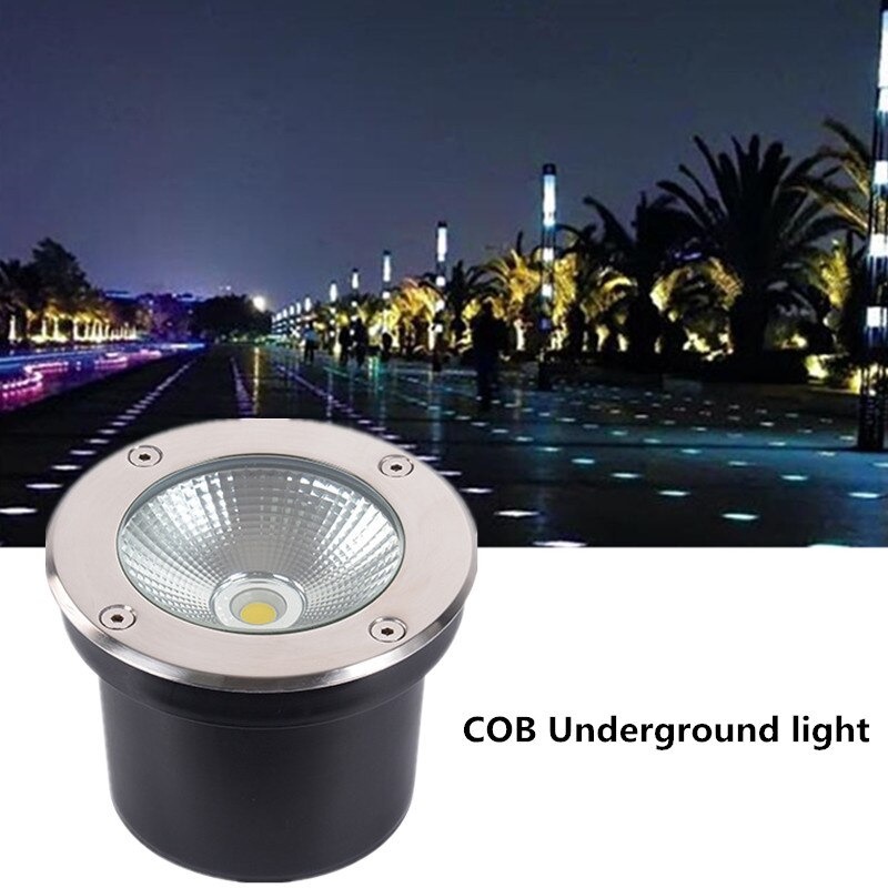 Lampu Taman Hias Tanam Ground Light Waterproof 3W Warm White - SX120 - Black